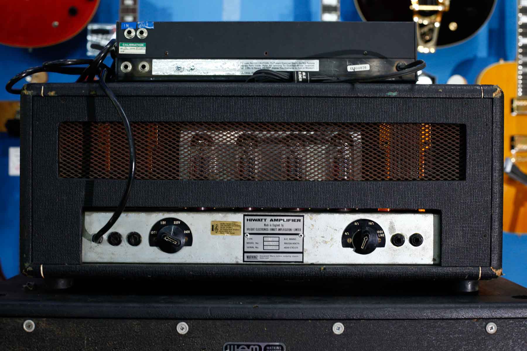 hiwatt custom100キャビネット、スピーカーケーブル付き